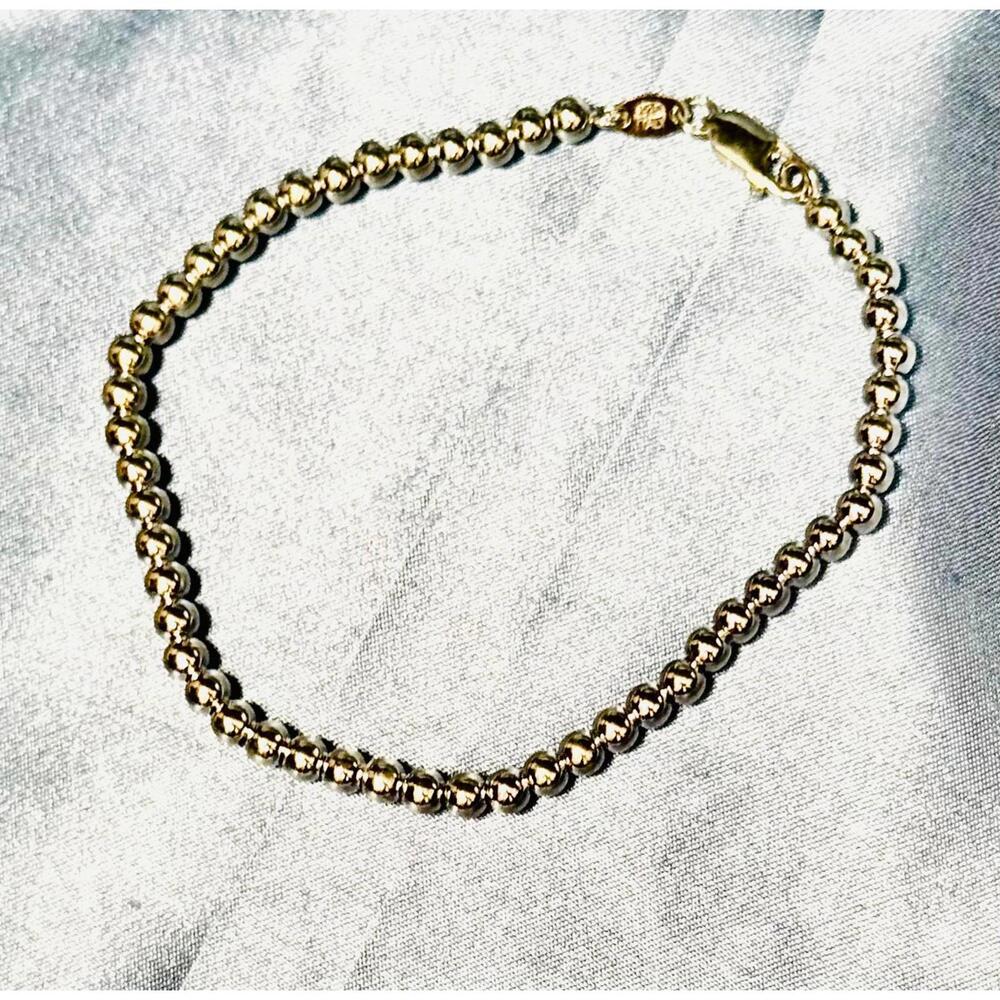 NWT  Italian Sterling Silver Bubble Bead Bracelet